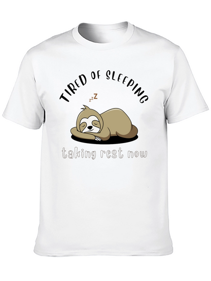 Tired of Sleeping Sloth T-Shirt - Taking Rest Now!