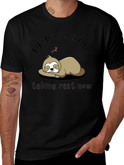 Tired of Sleeping Sloth T-Shirt - Taking Rest Now!