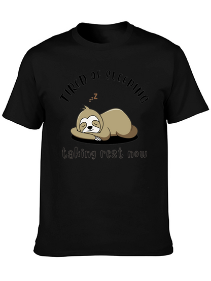 Tired of Sleeping Sloth T-Shirt - Taking Rest Now!