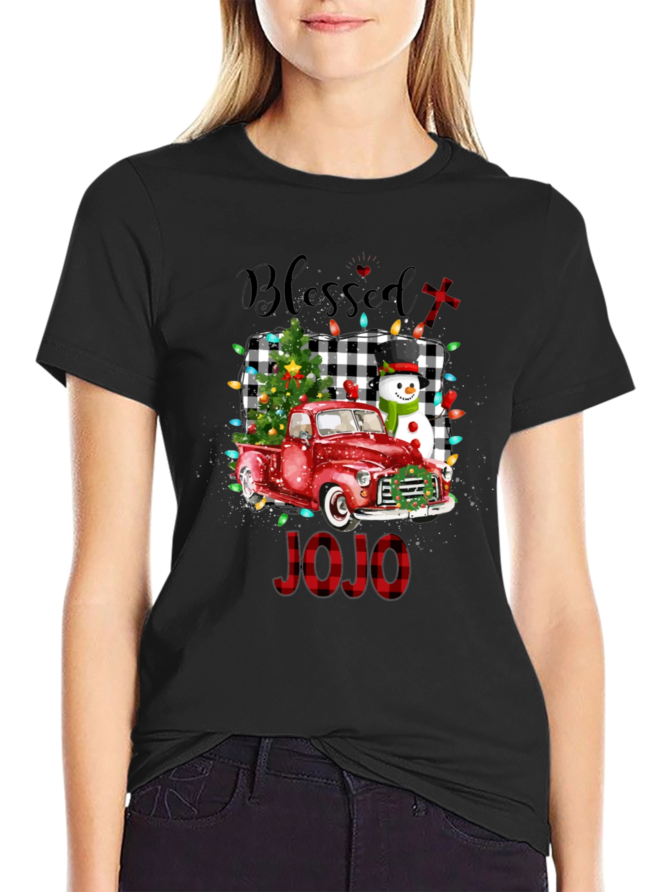 Blessed JOJO Christmas Truck T-Shirt