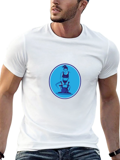 Workout Graphic Tee - Kettlebell Design