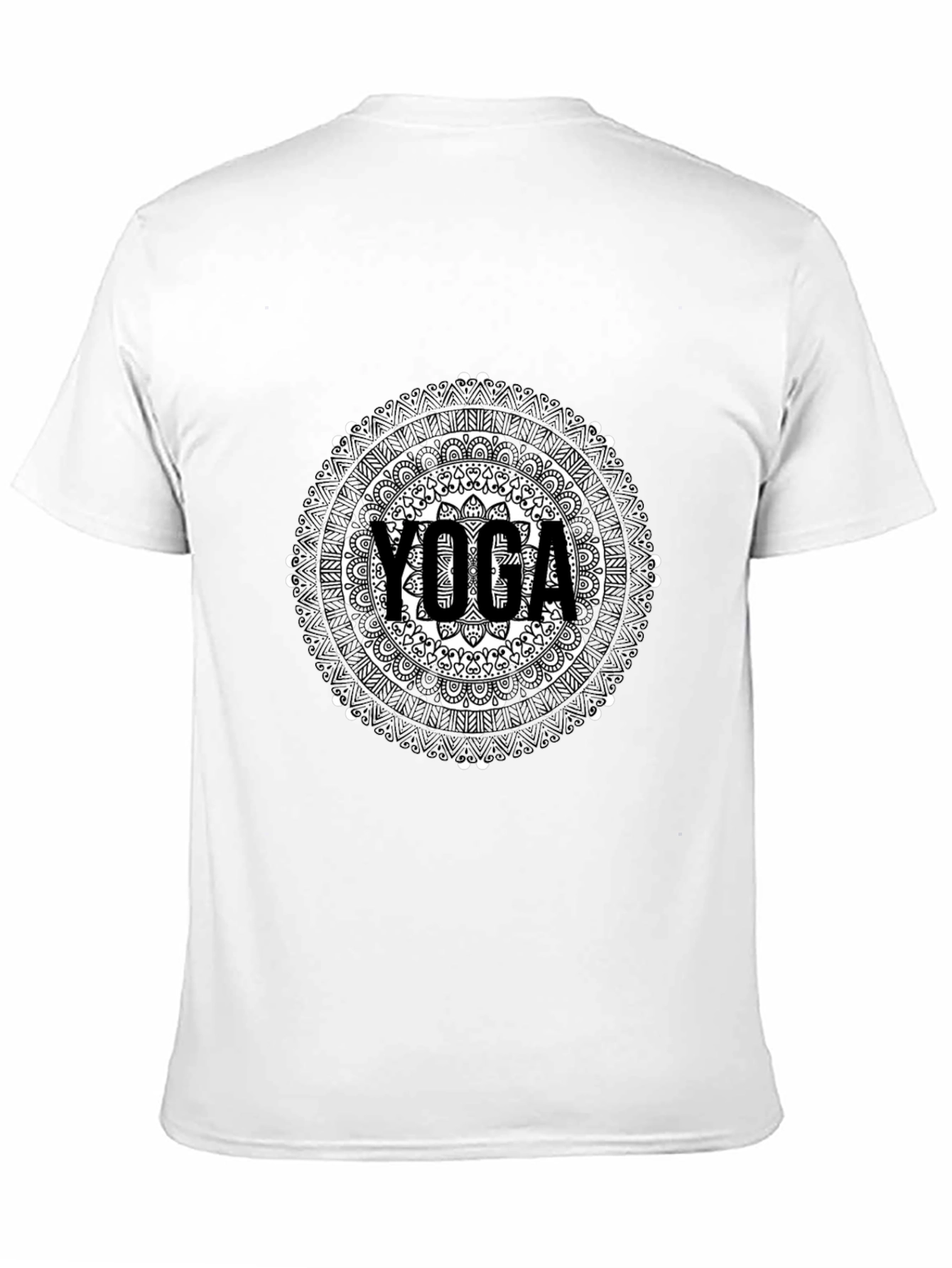 Yoga Mandala Graphic Tee - Black