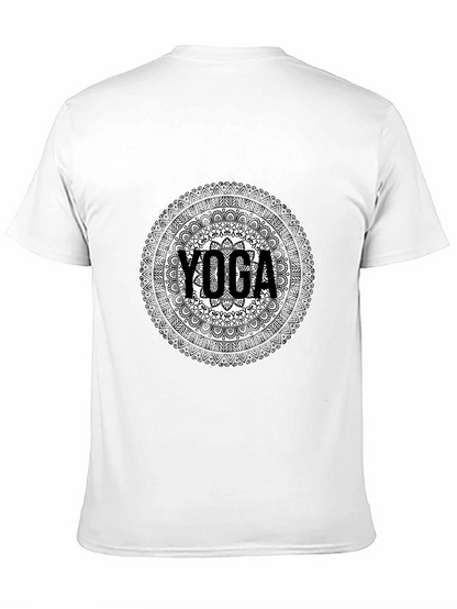Yoga Mandala Graphic Tee - Black