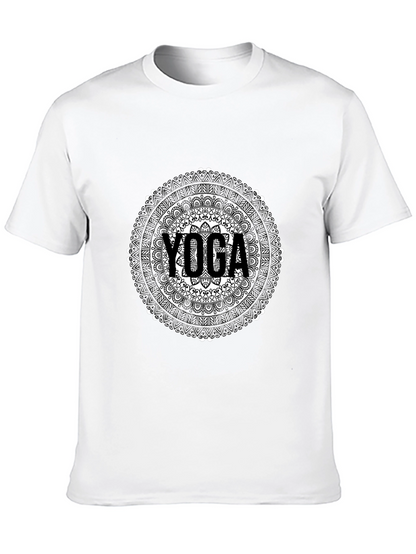 Yoga Mandala Graphic Tee - Black