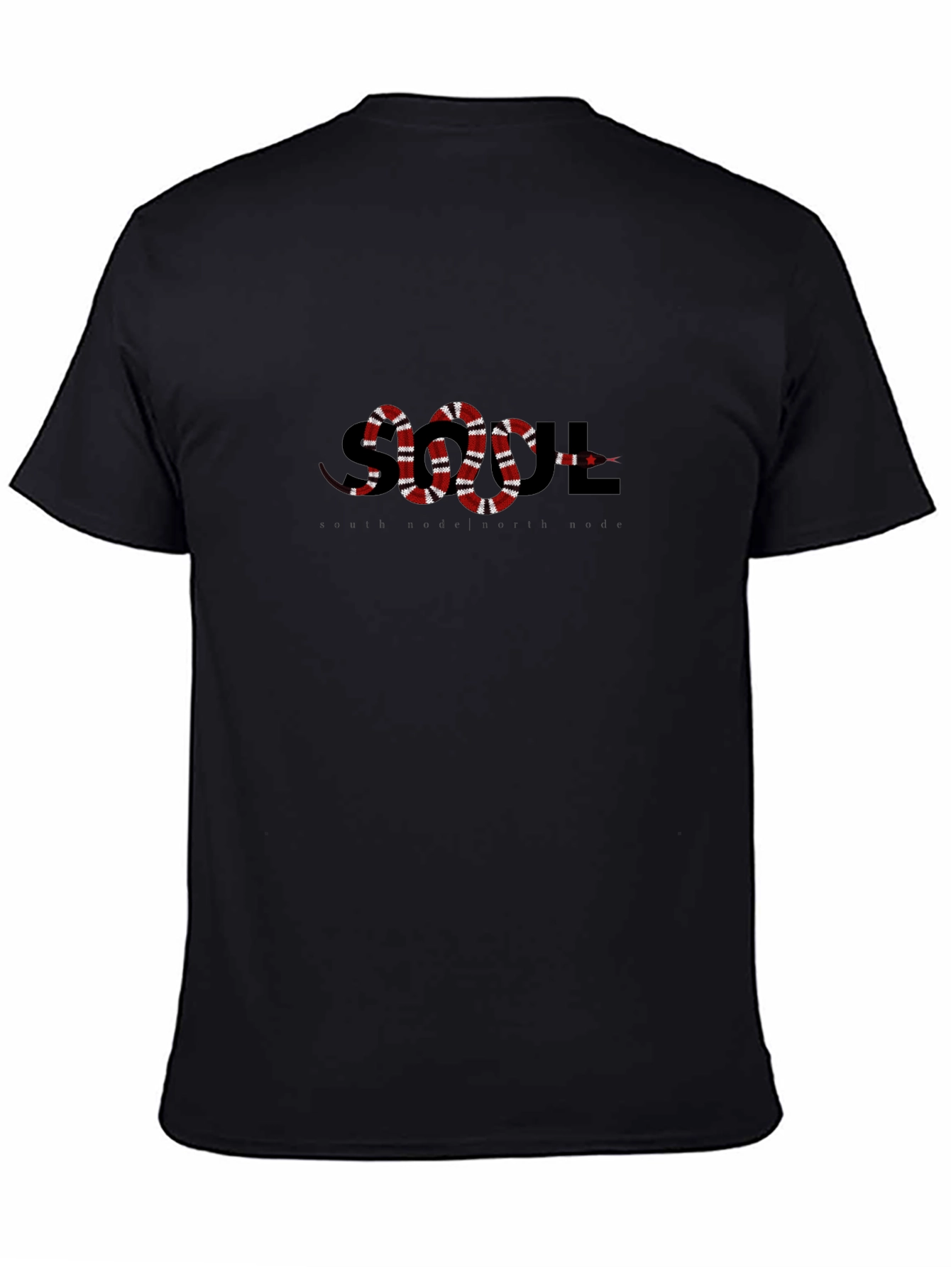 SOUL Snake Graphic Print T-Shirt - Casual Style