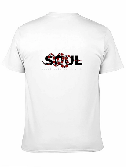 SOUL Snake Graphic Print T-Shirt - Casual Style