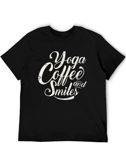 Yoga Coffee Smiles Graphic Tee