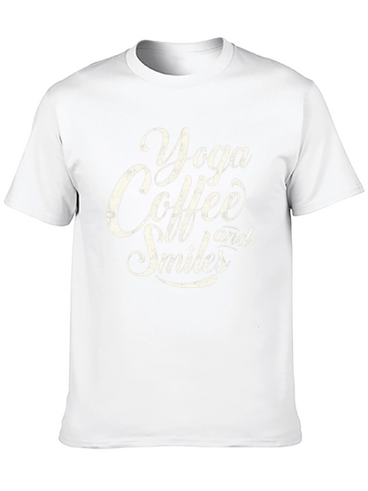 Yoga Coffee Smiles Graphic Tee