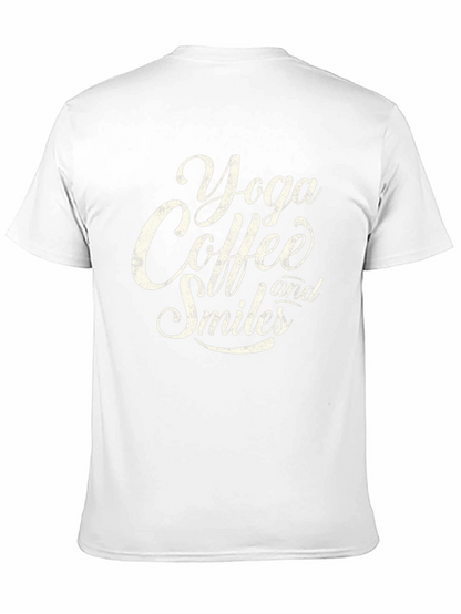 Yoga Coffee Smiles Graphic Tee
