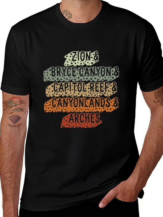 Utah National Parks Retro Graphic T-Shirt