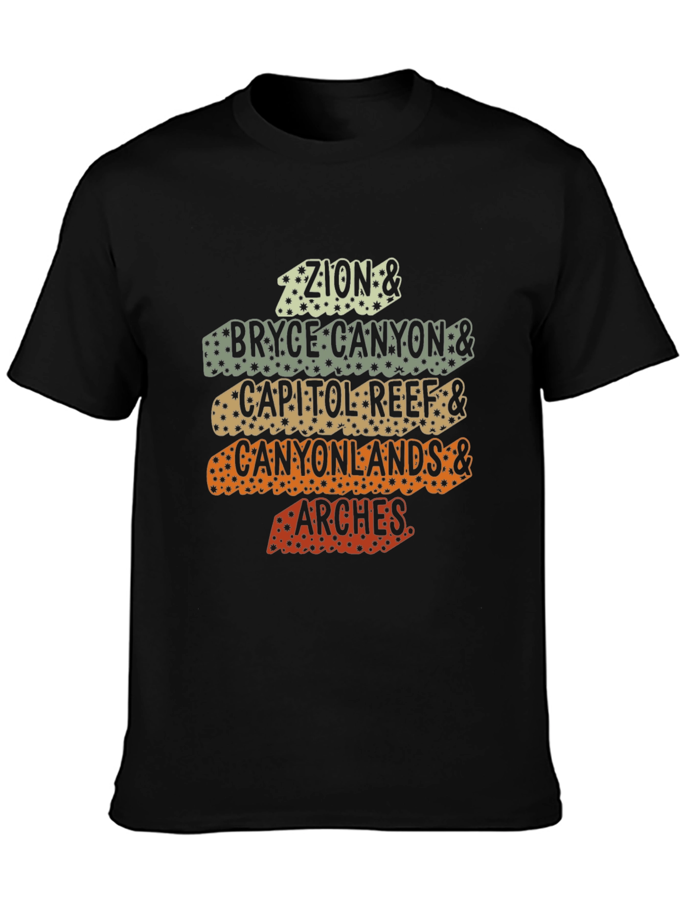 Utah National Parks Retro Graphic T-Shirt