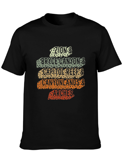 Utah National Parks Retro Graphic T-Shirt