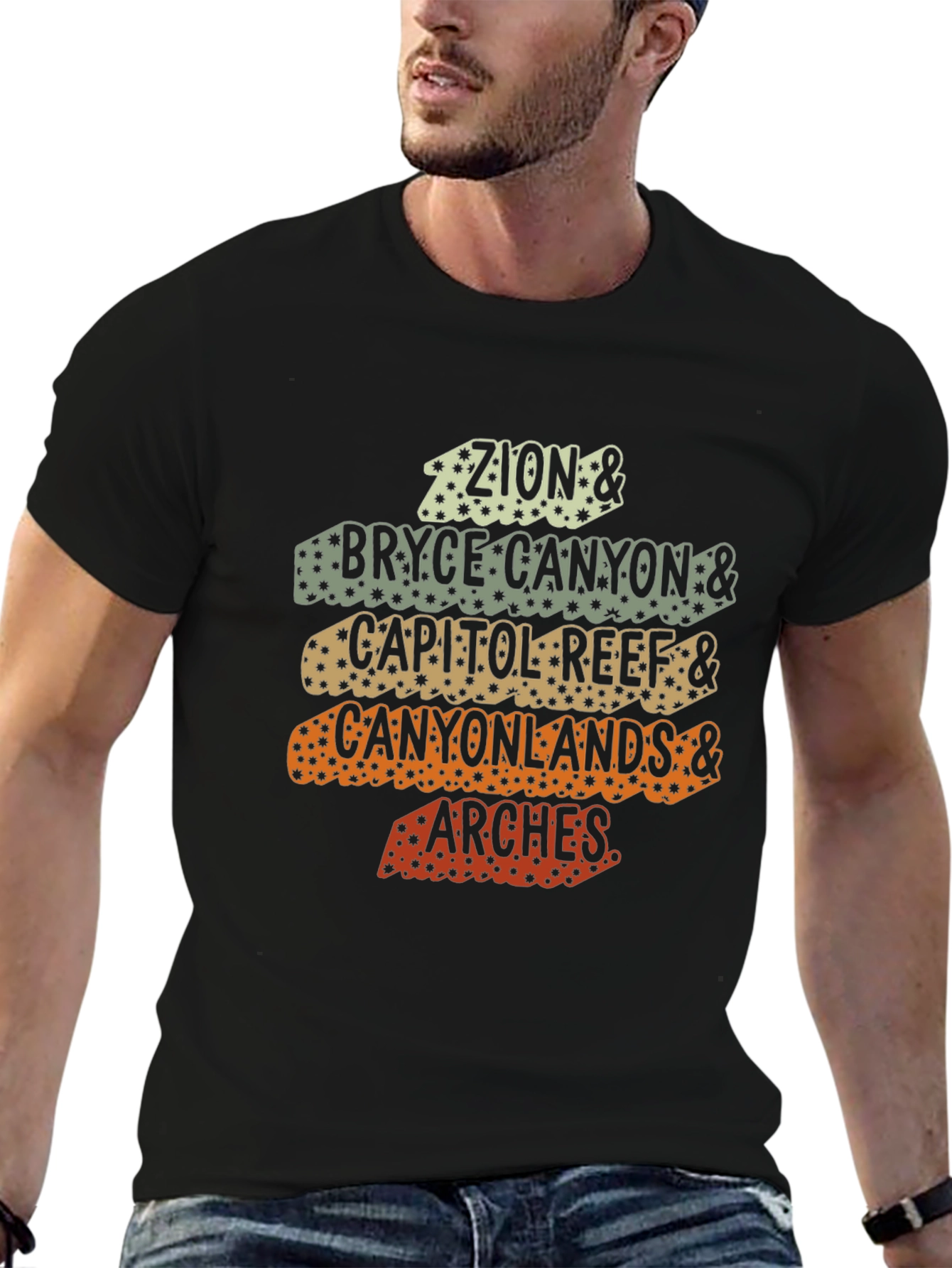 Utah National Parks Retro Graphic T-Shirt