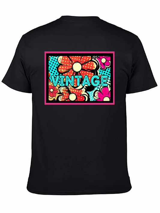 Vintage Flower T-Shirt Retro Style Blossom Tee
