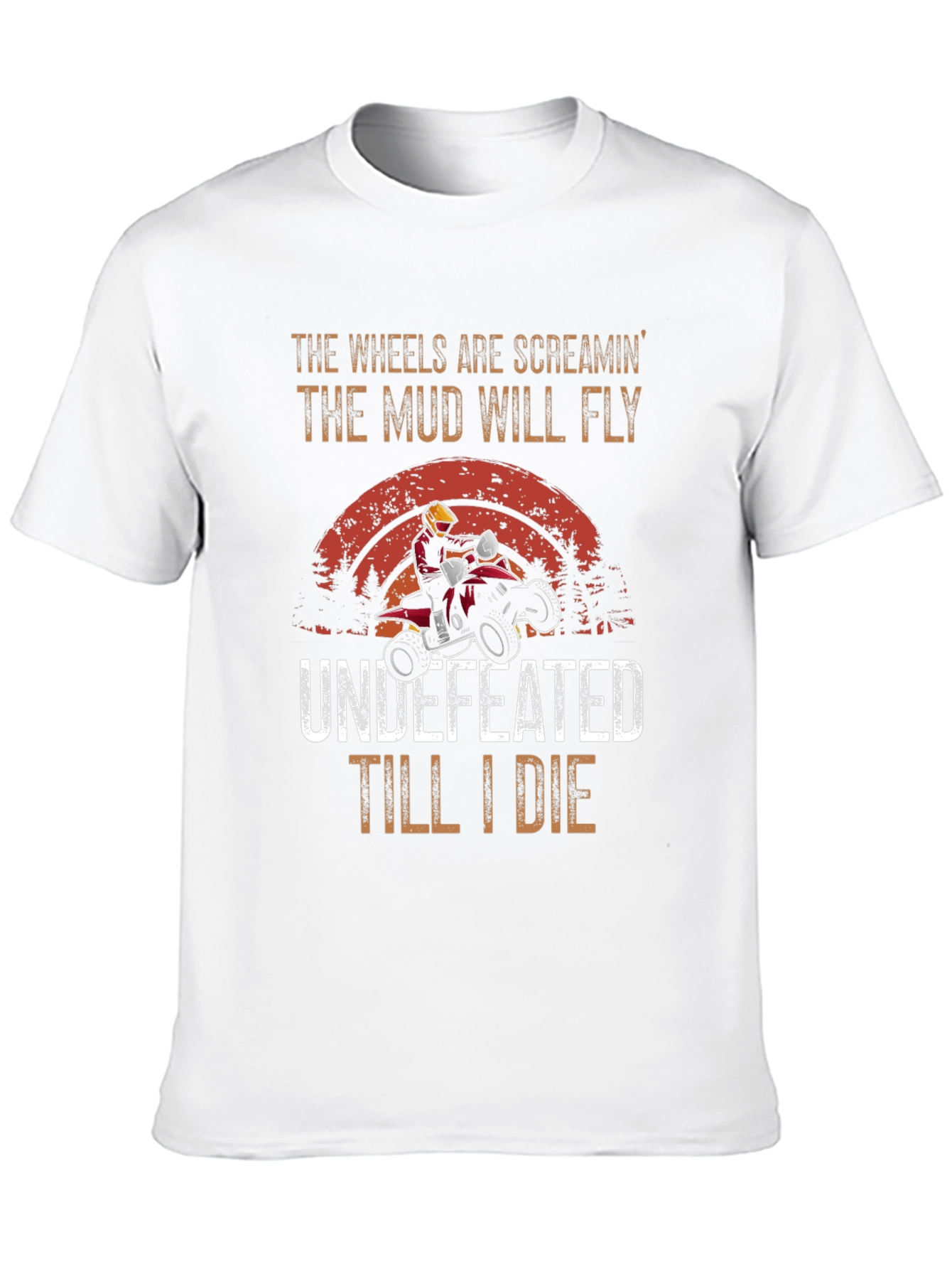 Wheels Screaming ATV Rider T-Shirt