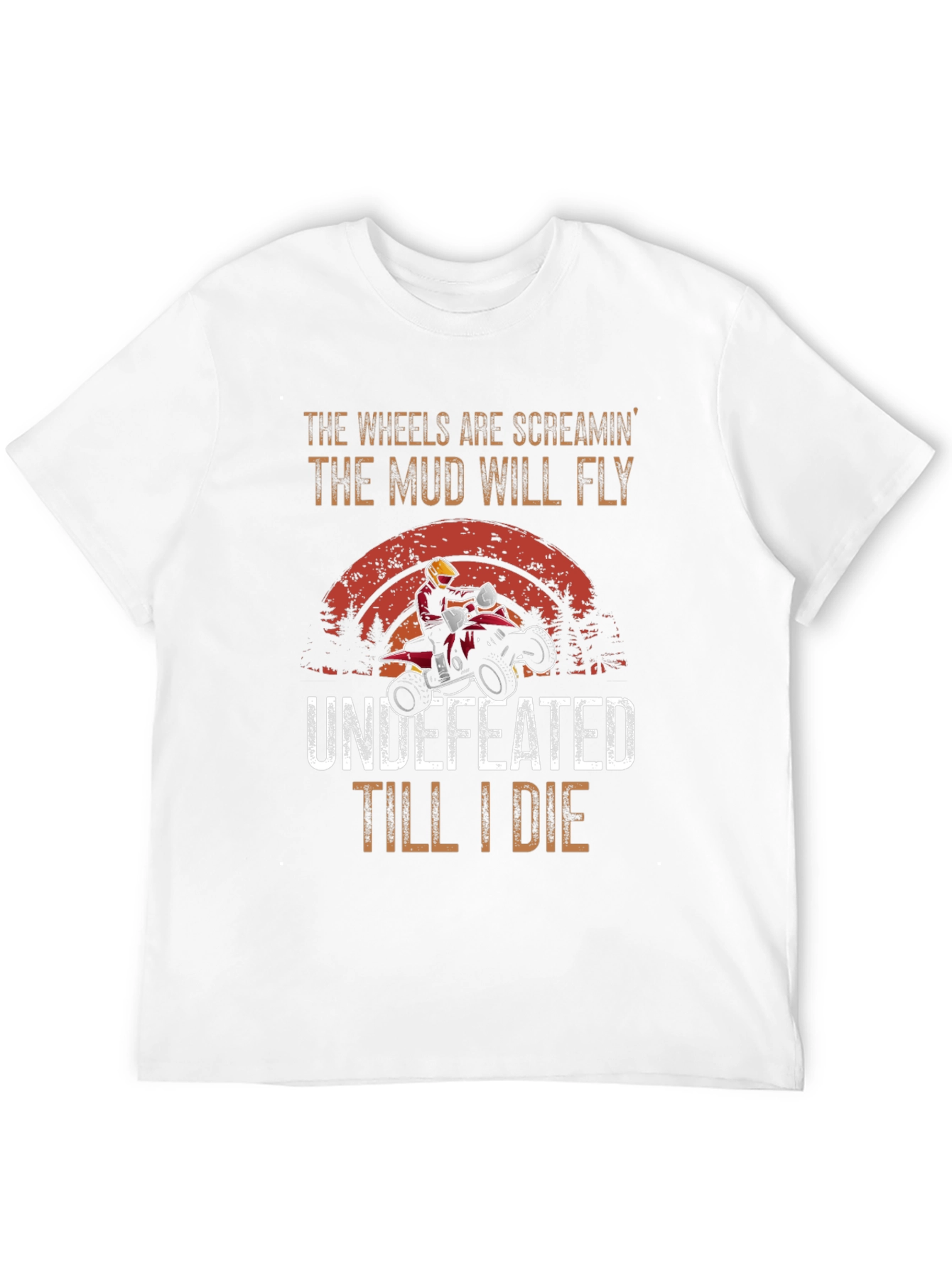 Wheels Screaming ATV Rider T-Shirt