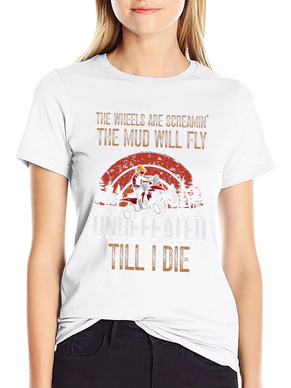 Wheels Screaming ATV Rider T-Shirt