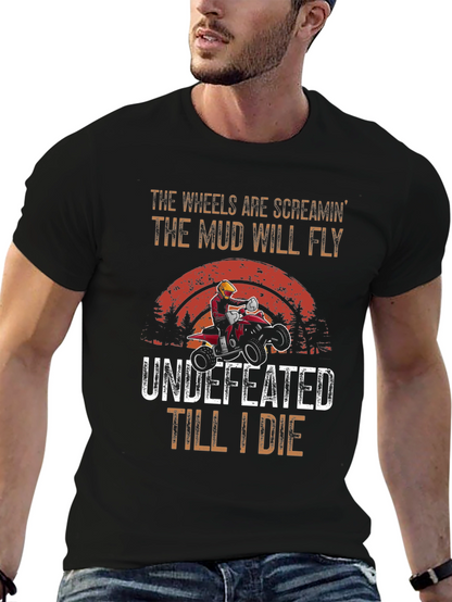 Wheels Screaming ATV Rider T-Shirt