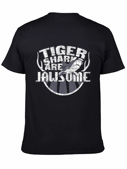 Tiger Shark Jawsome Graphic T-Shirt - Black