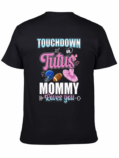 Touchdown or Tutus Gender Reveal T-Shirt