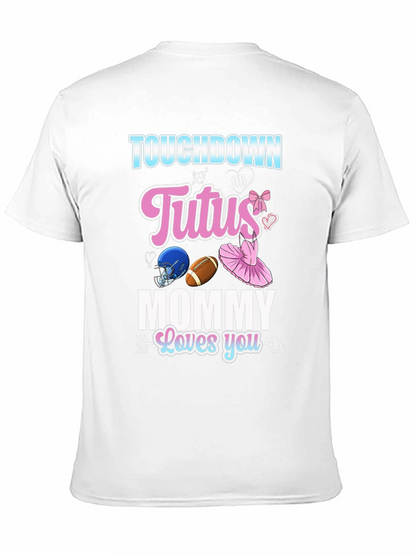 Touchdown or Tutus Gender Reveal T-Shirt
