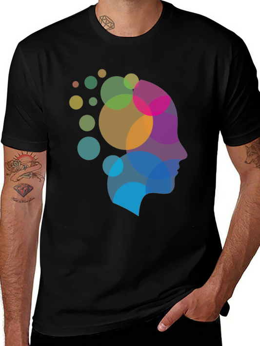 Abstract Mind T-Shirt - Colorful Design