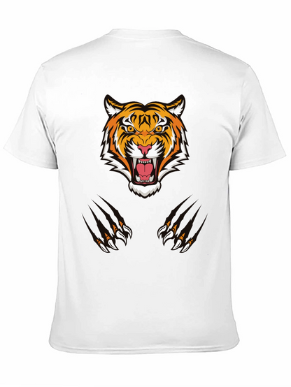 Tiger Graphic Tee - Black Cotton Comfort