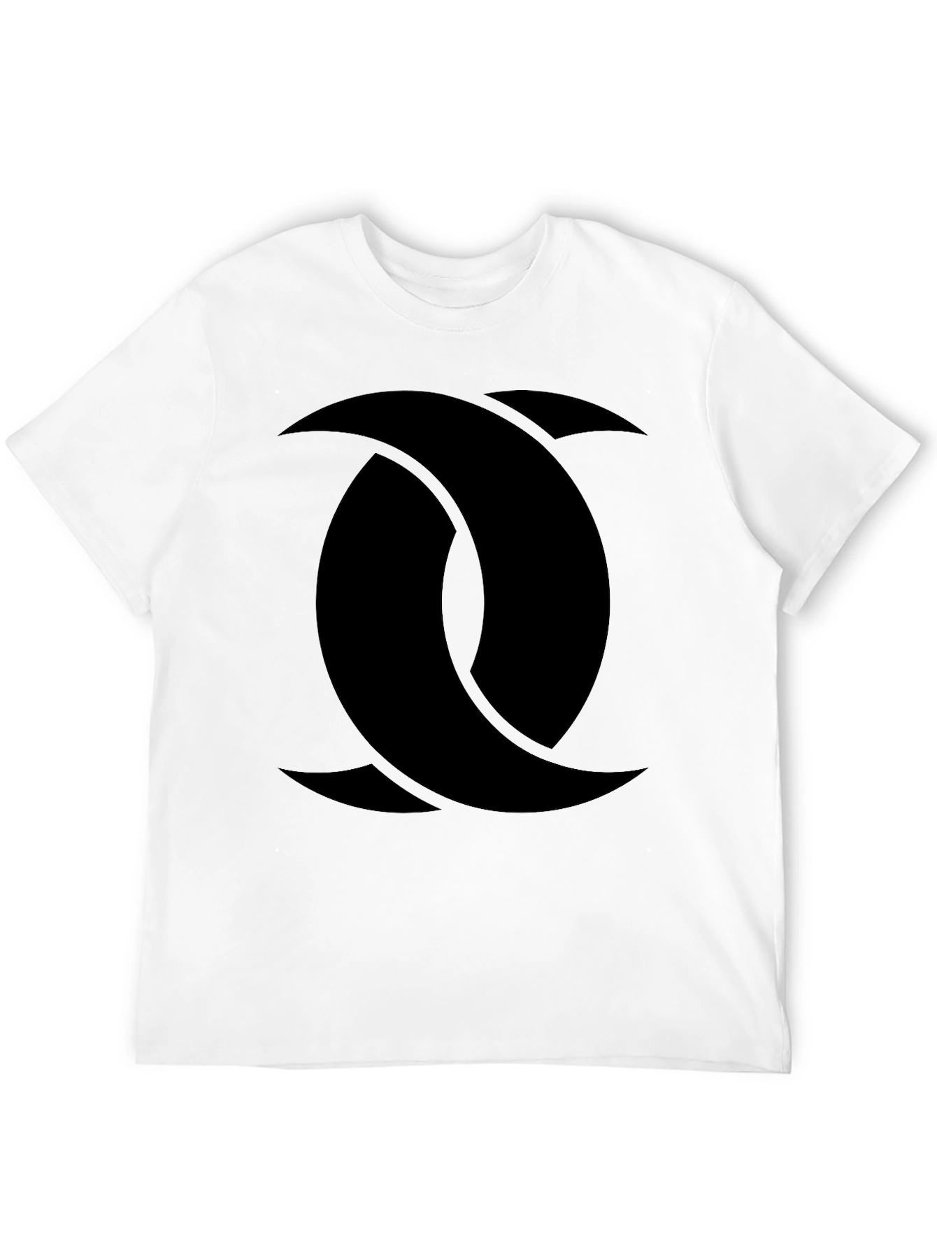 Abstract Graphic Print Black T-Shirt