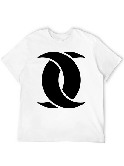 Abstract Graphic Print Black T-Shirt