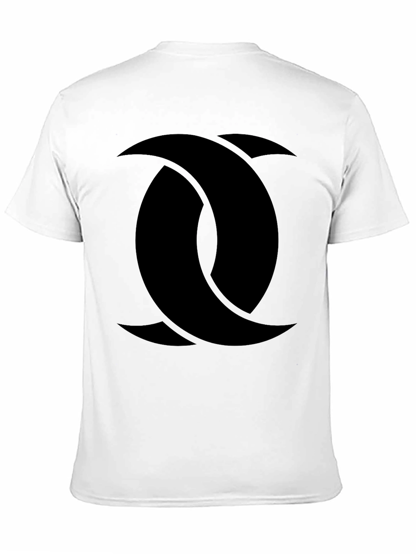 Abstract Graphic Print Black T-Shirt