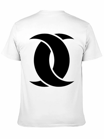 Abstract Graphic Print Black T-Shirt