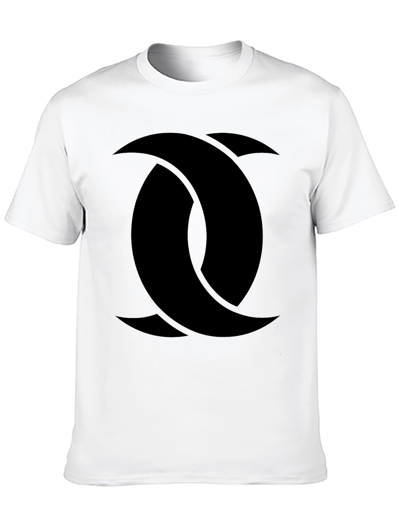 Abstract Graphic Print Black T-Shirt