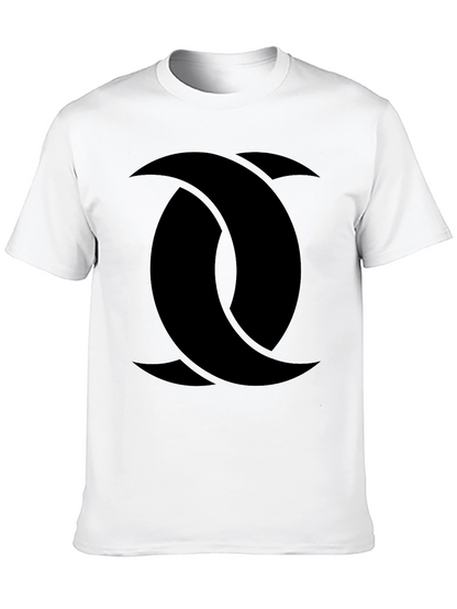 Abstract Graphic Print Black T-Shirt