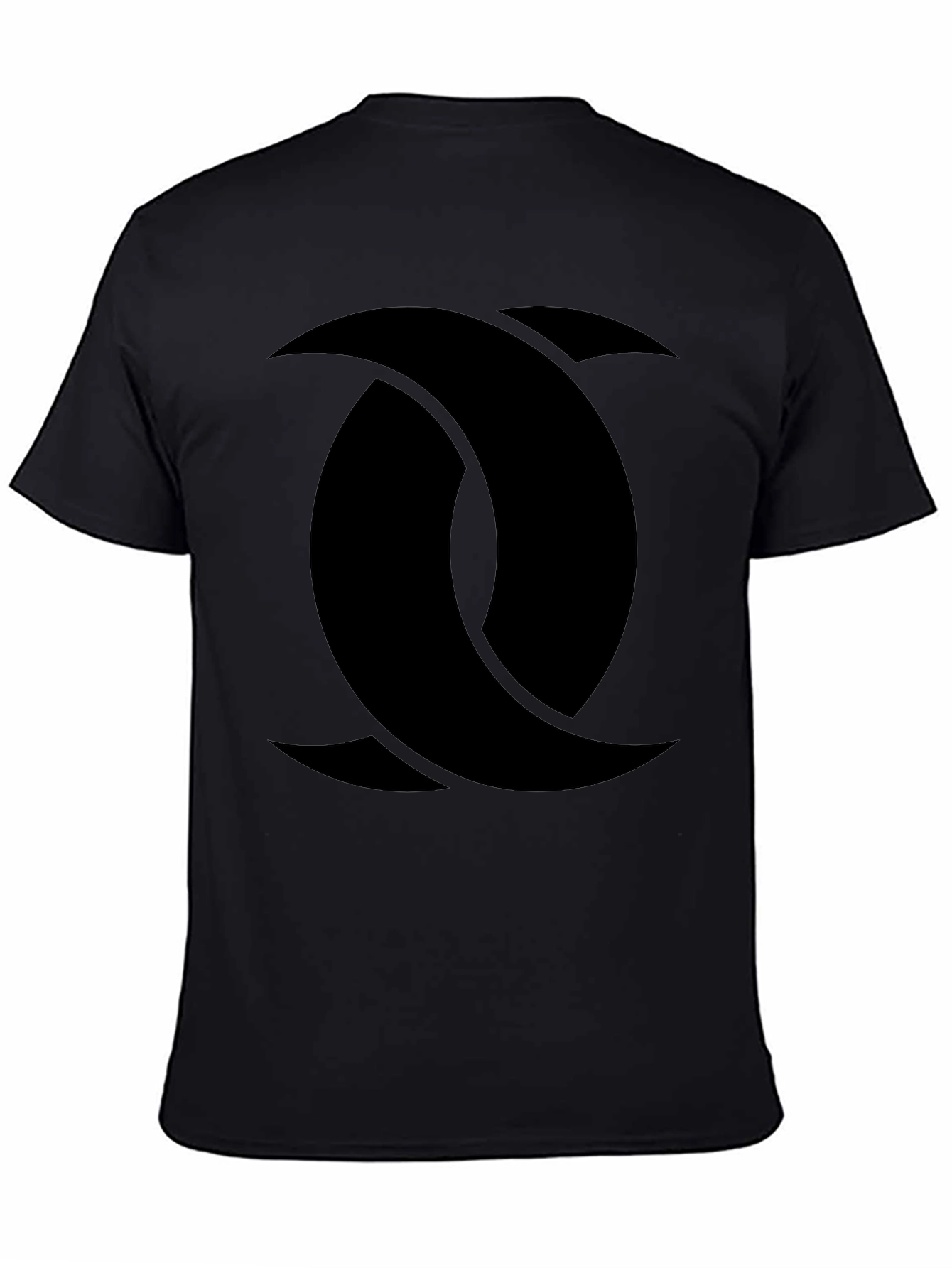 Abstract Graphic Print Black T-Shirt