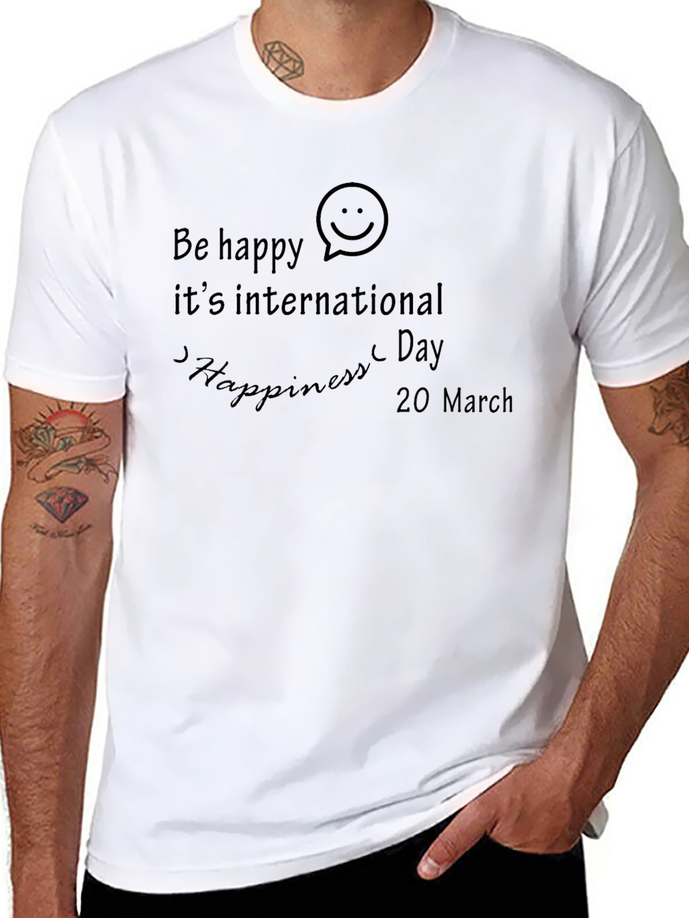 Be Happy International Day T-Shirt