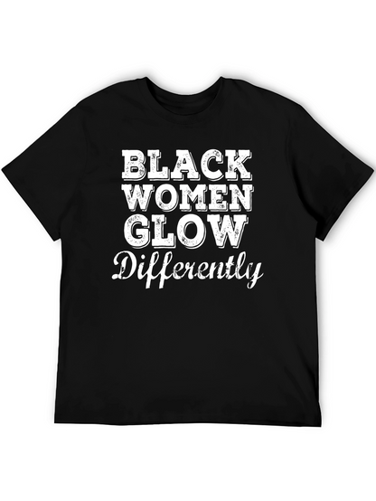 Black Women Glow Differently Graphic Tee