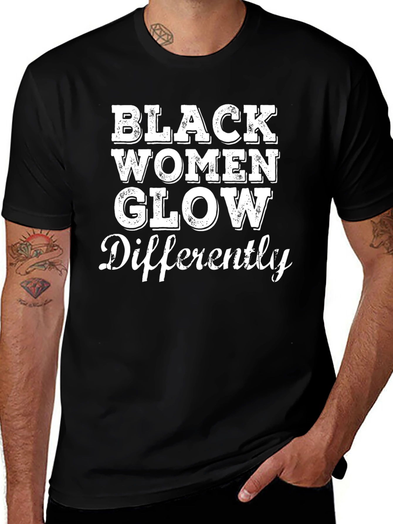Black Women Glow Differently Graphic Tee