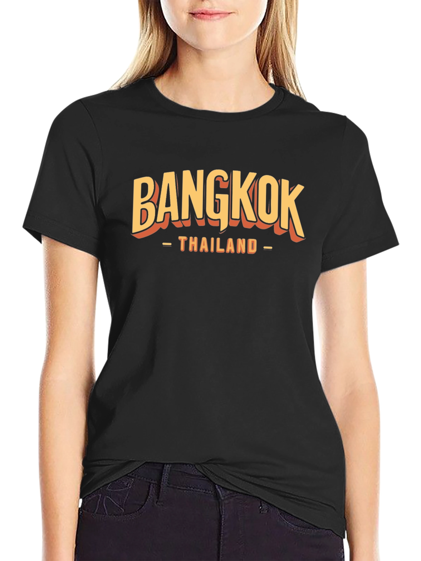 Bangkok Thailand Graphic T-Shirt - Black