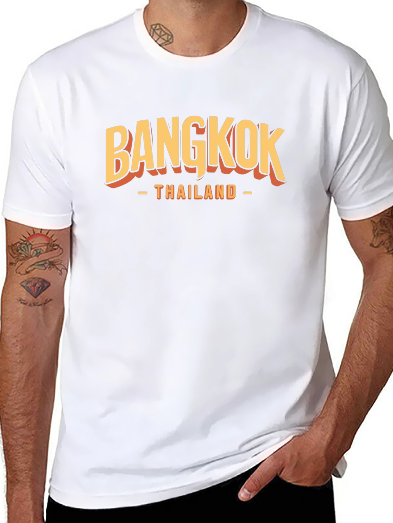 Bangkok Thailand Graphic T-Shirt - Black