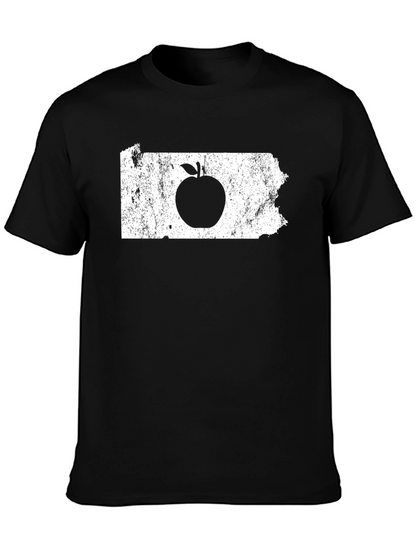 Apple State T-Shirt - Unisex Black Tee