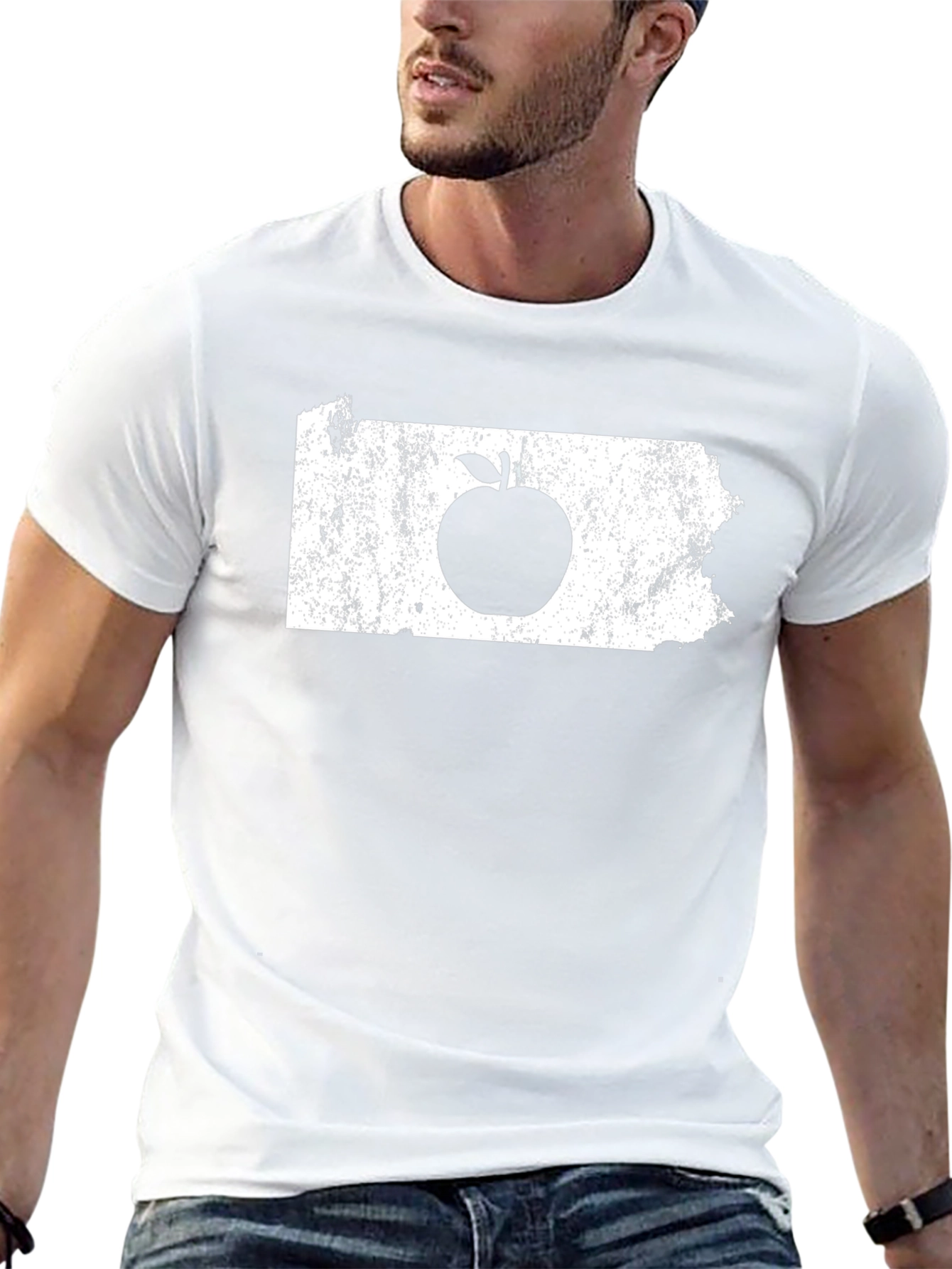 Apple State T-Shirt - Unisex Black Tee