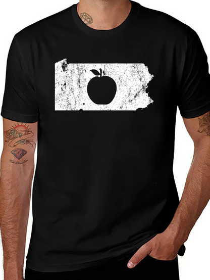 Apple State T-Shirt - Unisex Black Tee