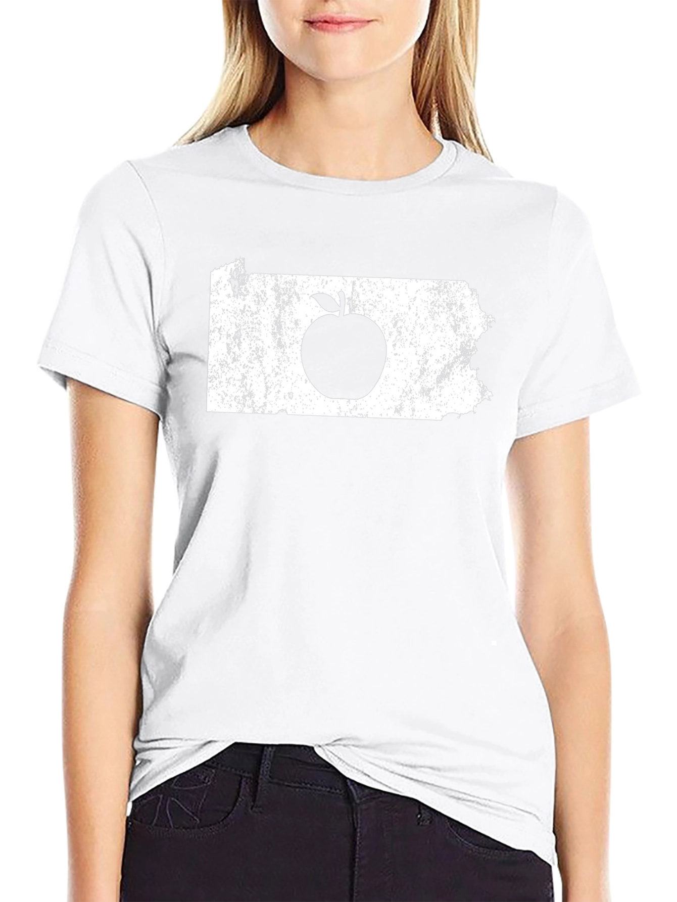 Apple State T-Shirt - Unisex Black Tee