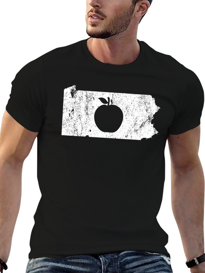 Apple State T-Shirt - Unisex Black Tee