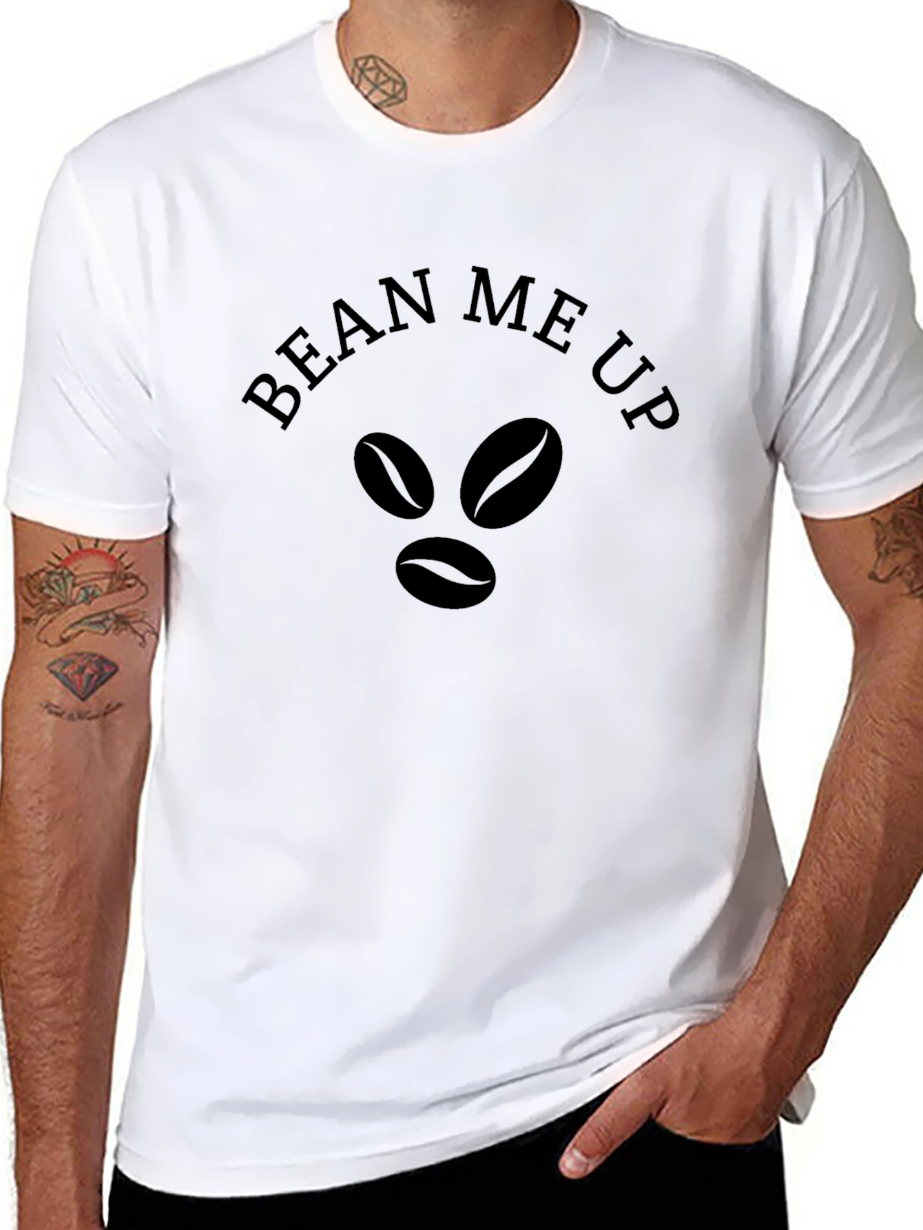 Bean Me Up T-Shirt - Coffee Lover Tee