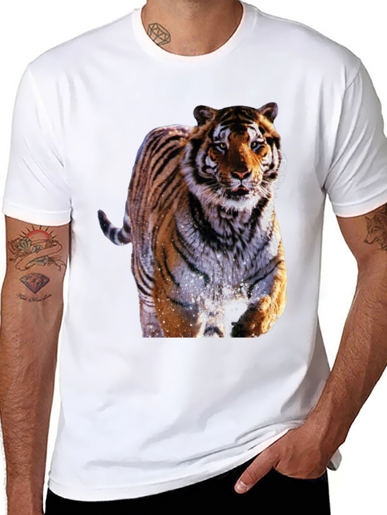 Tiger Graphic Black T-Shirt