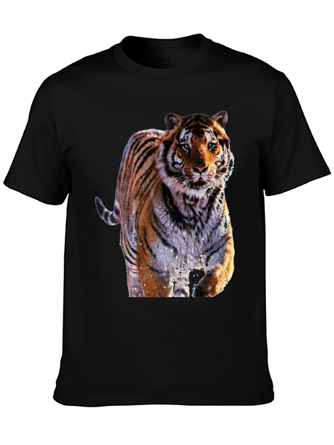 Tiger Graphic Black T-Shirt