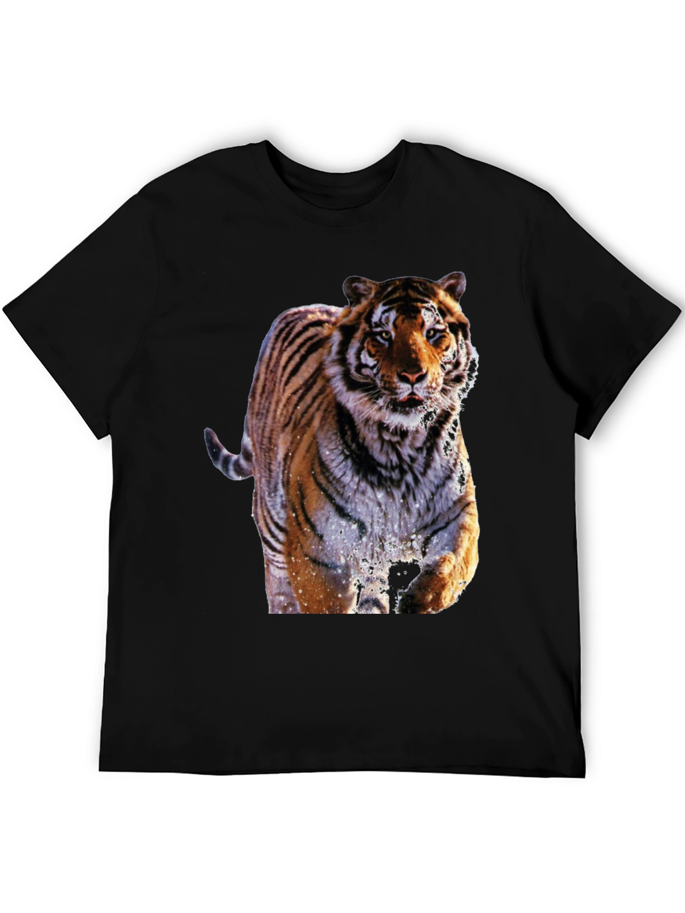 Tiger Graphic Black T-Shirt