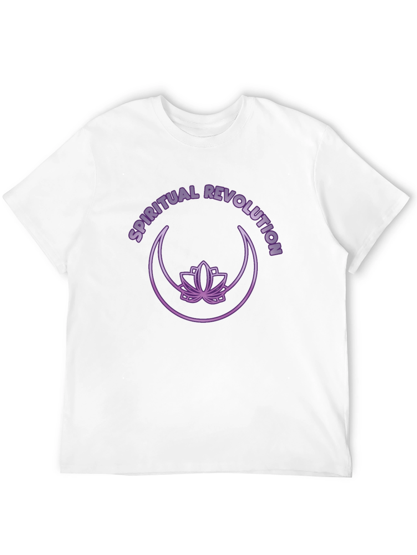 Spiritual Revolution T-Shirt - Lotus & Moon Design