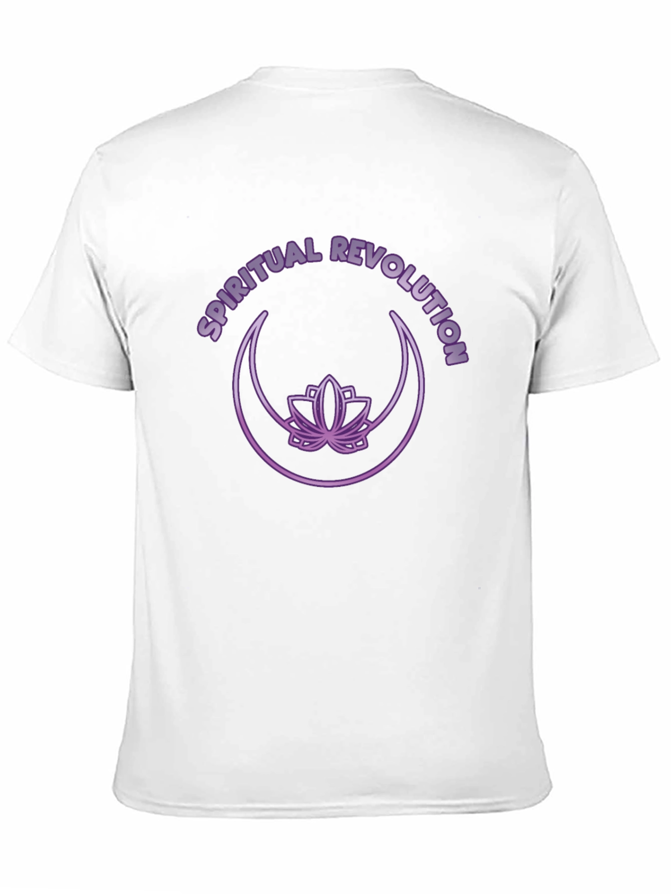 Spiritual Revolution T-Shirt - Lotus & Moon Design